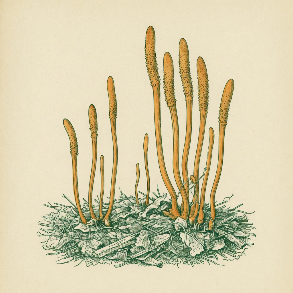 Cordyceps fruiting body